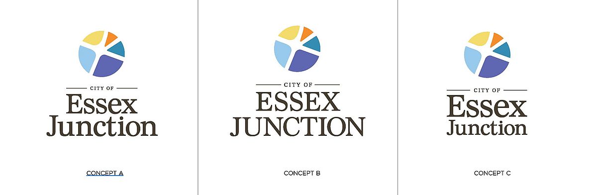 three logo designs from third round of revisions