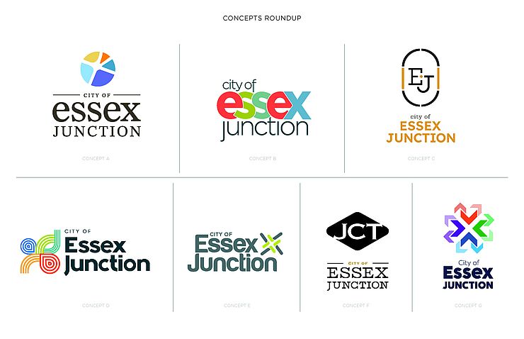 A roundup of the logo options presented